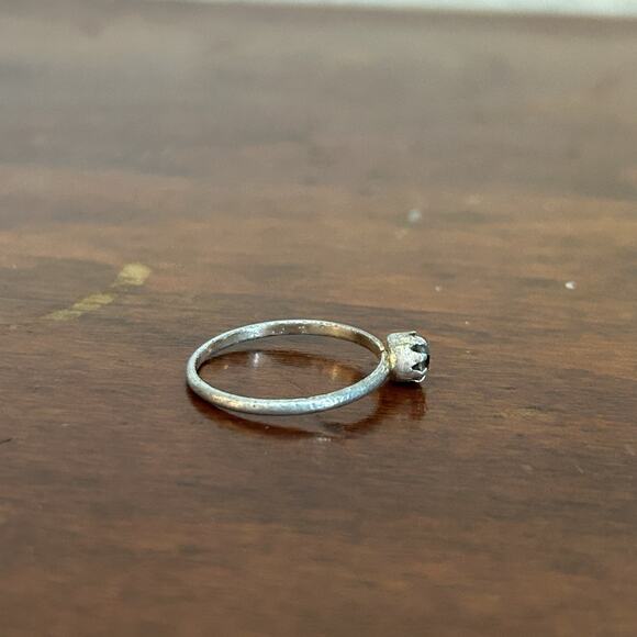 Lot Of 5 Vintage April Birthstone Rings Sizes 7 & 8.5 Silver And Gold Tone - Picture 10 of 16